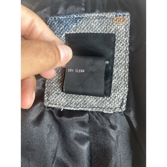 Me Jane Aztec Navajo Print Vest Womens Tag M Wool Blend Faux Fur Southwestern - Picture 6 of 16